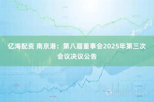 亿海配资 南京港：第八届董事会2025年第三次会议决议公告